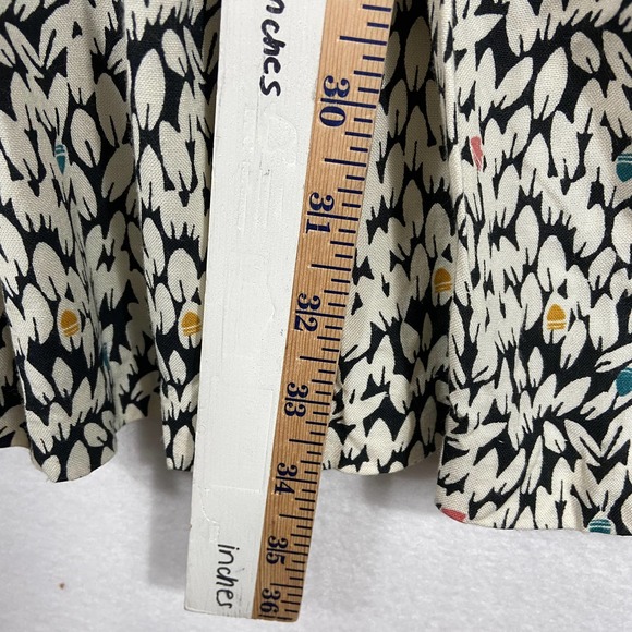 Urban Outfitters Cooperative Retro Print Floral Mini Leaf 40s Style Dress S - Picture 6 of 8